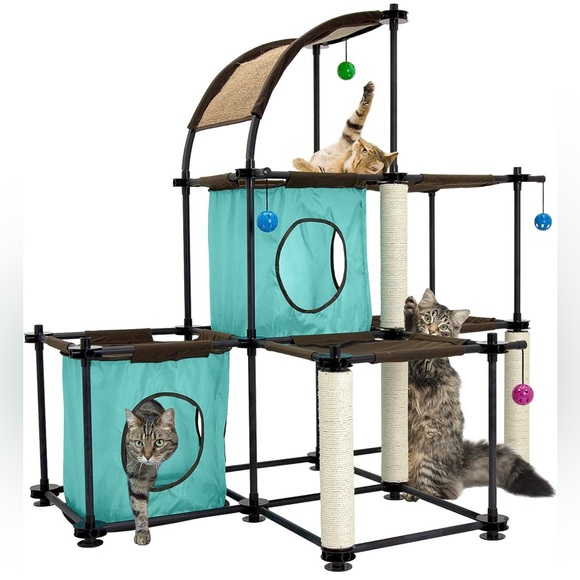 Amazon Cat Kitty City Claw Indoor Mega Kit Cat Furniture Corrugate